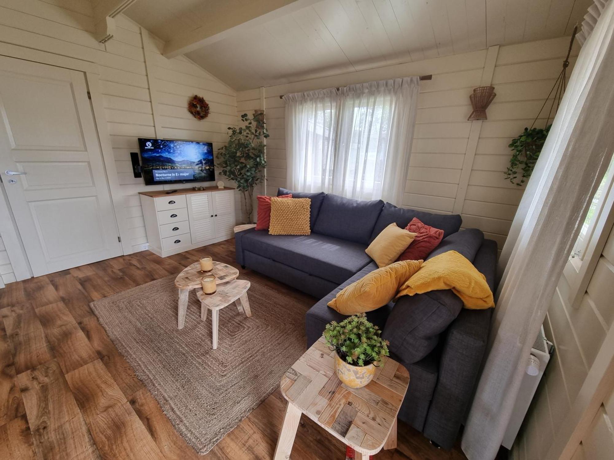 Nieuw - Luxe Blokhut Chalet In Bosrijke Omgeving Anloo Esterno foto